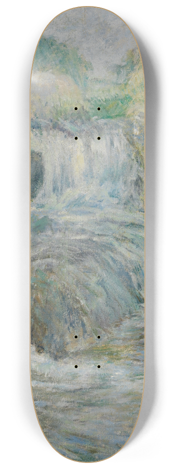 John Henry Twachtman - Waterfall 8.25 inch art skate deck