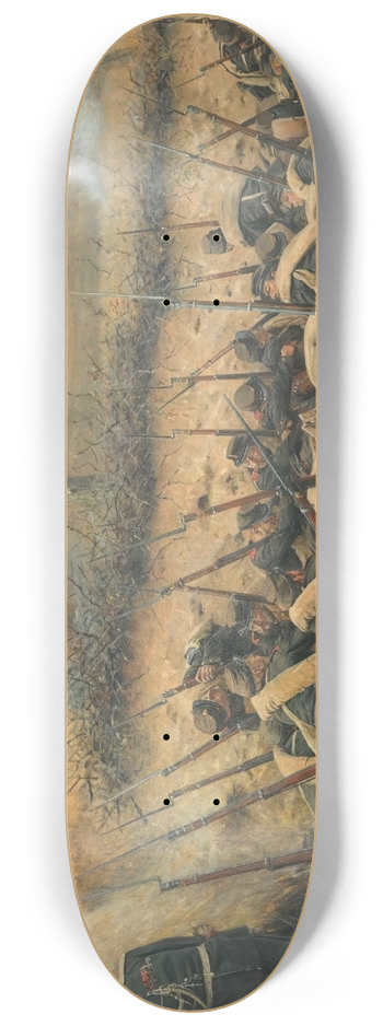 Vasily Vereshchagin - Before the attack. At Plevna 8.25 inch art skate deck