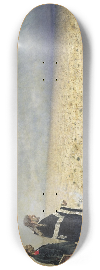 Vasily Vereshchagin - Defeated. Memorial service 8.25 inch art skate deck