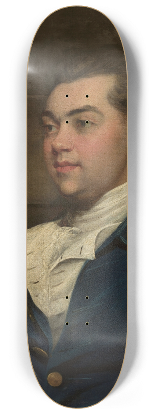 John Hoppner - Portrait of a man 8.25 inch art skate deck