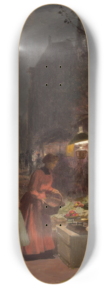 Victor Gabriel Gilbert - The Fruit Seller 8.25 inch art skate deck