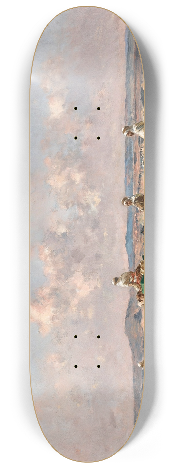 Victor Huguet - A caravan crossing the desert 8.25 inch art skate deck