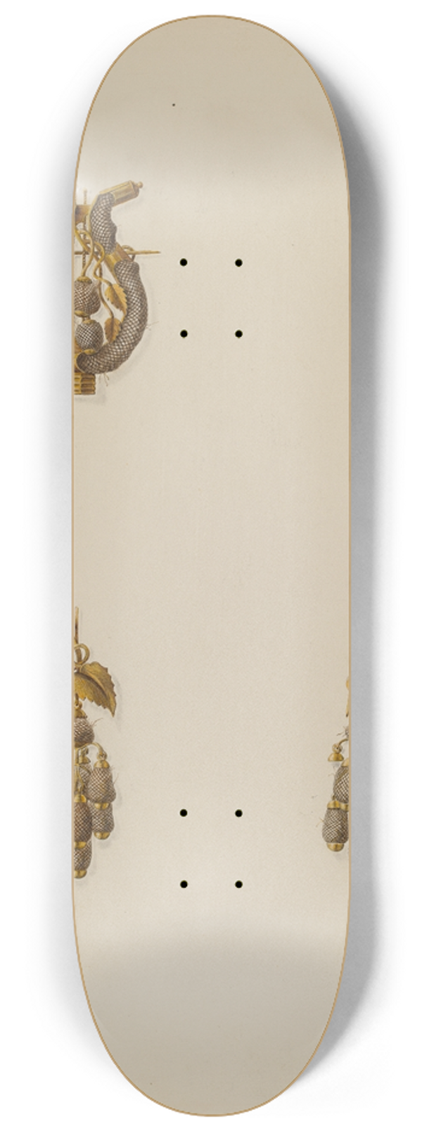 John H. Tercuzzi - Brooch and Earrings 8.25 inch art skate deck