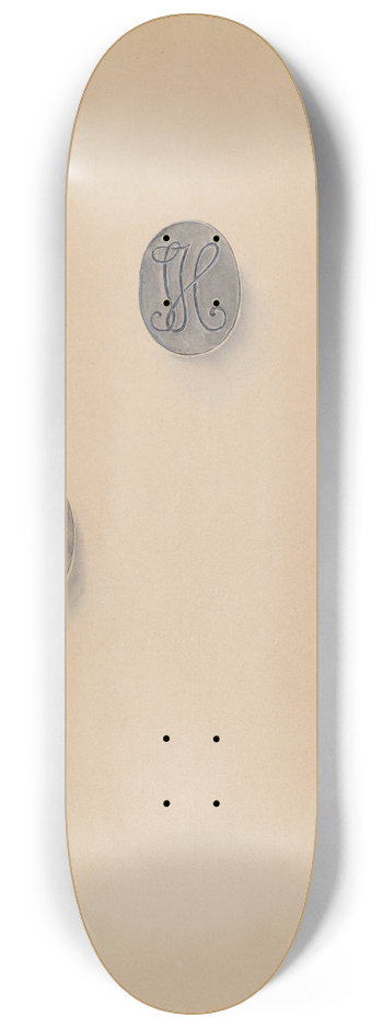 John H. Tercuzzi - Button 8.25 inch art skate deck