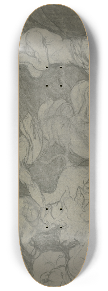 Victor Mller - Daniel in the lions den 8.25 inch art skate deck