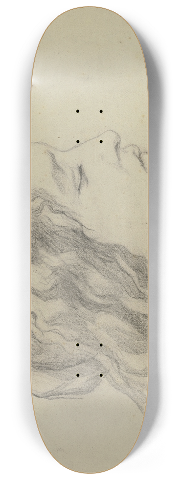 Victor Mller - Mdchenkopf im Profil nach rechts 8.25 inch art skate deck