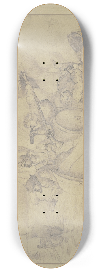 Victor Mller - Pursued smugglers 8.25 inch art skate deck
