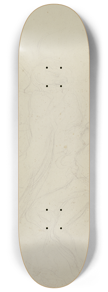 Victor Mller - Zwei weibliche Akte, emporschwebend 8.25 inch art skate deck