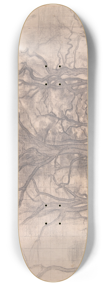 Vilhelm Hammershi - Egetrer 8.25 inch art skate deck