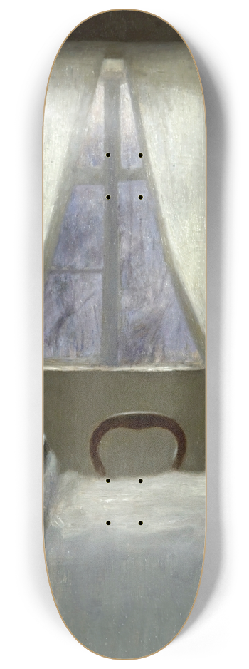 Vilhelm Hammershi - Interior 8.25 inch art skate deck