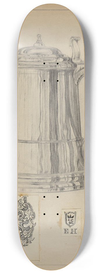 Vincent Carano - Silver Tankard 8.25 inch art skate deck