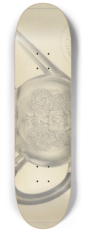 Vincent Carano - Silver Teapot 8.25 inch art skate deck