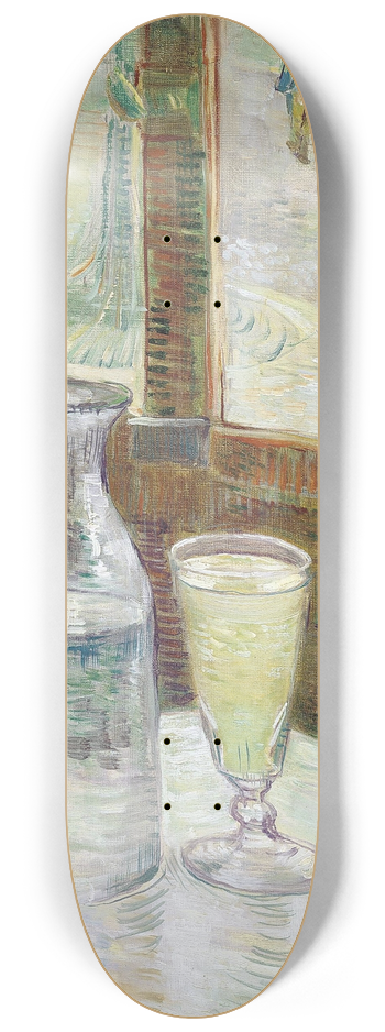 Vincent van Gogh - Caf table with absinth 8.25 inch art skate deck