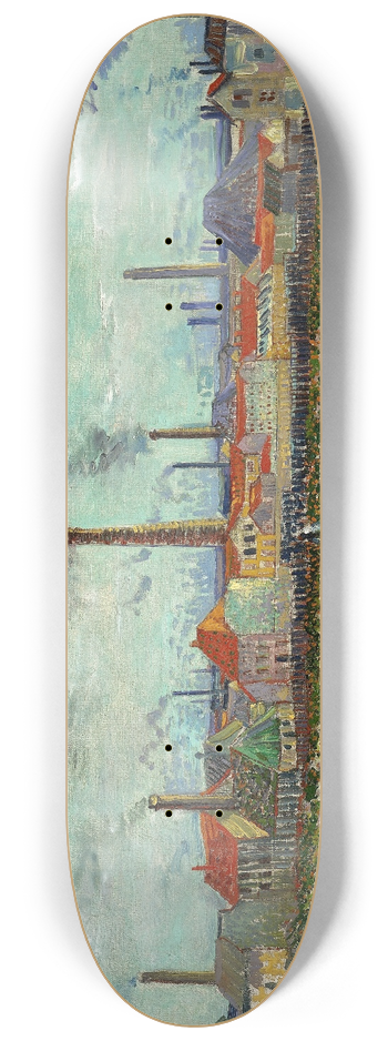 Vincent van Gogh - Factories at Clichy 8.25 inch art skate deck
