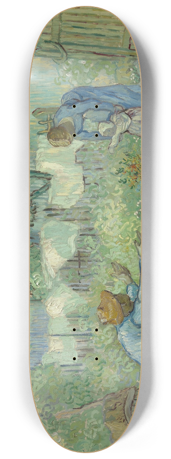 Vincent van Gogh - First Steps, after Millet 8.25 inch art skate deck