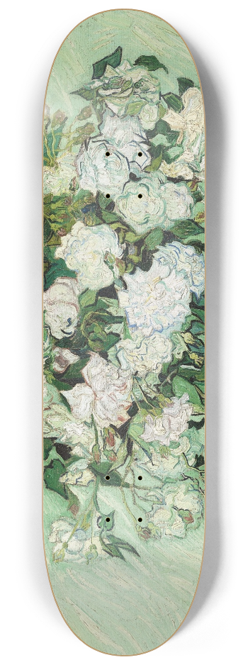 Vincent van Gogh - Roses 8.25 inch art skate deck