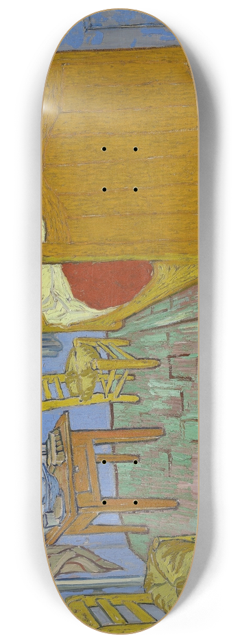 Vincent van Gogh - The Bedroom 8.25 inch art skate deck