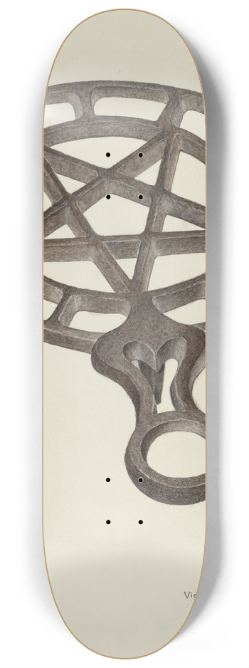 Violet Hartenstein - Trivet 8.25 inch art skate deck