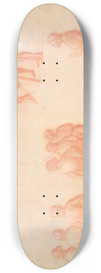 Vittore Carpaccio - Groups of Male Figures 8.25 inch art skate deck