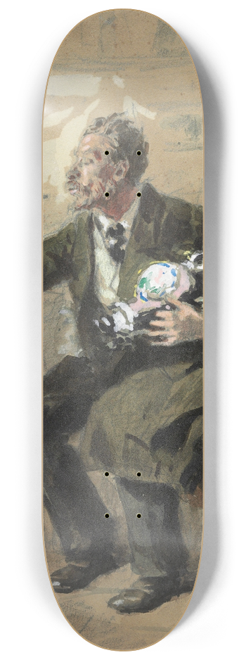Vladimir Egorovich Makovsky - Tea drinking 8.25 inch art skate deck