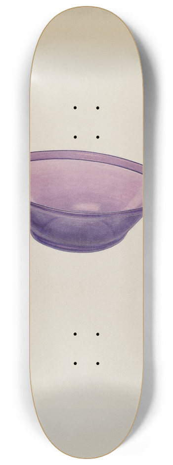 V.L. Vance - Amethyst Glass Bowl 8.25 inch art skate deck