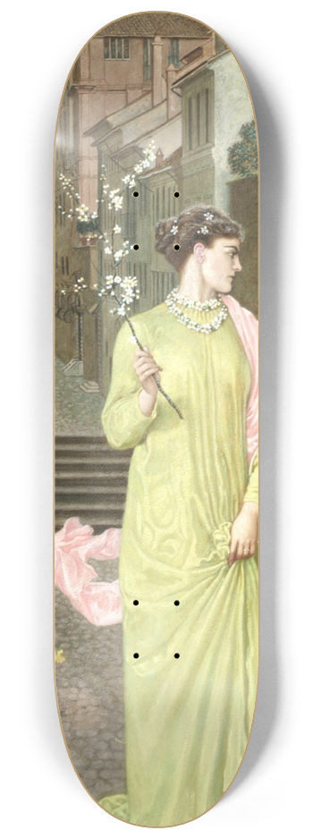 Walter Crane - A Herald of Spring 8.25 inch art skate deck