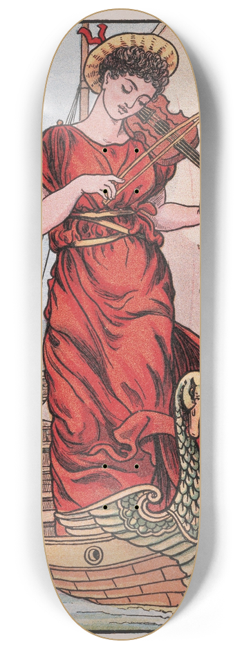Walter Crane - I saw three ships 8.25 inch art skate deck