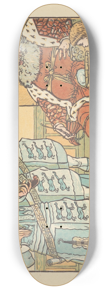 Walter Crane - King Cole 8.25 inch art skate deck