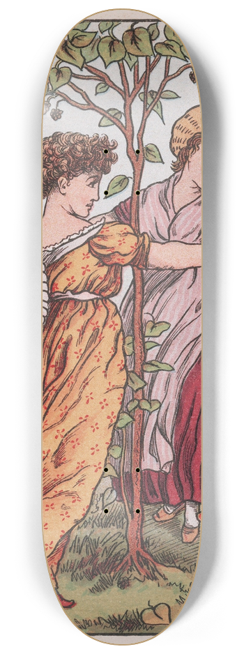 Walter Crane - The Mulberry Bush 8.25 inch art skate deck