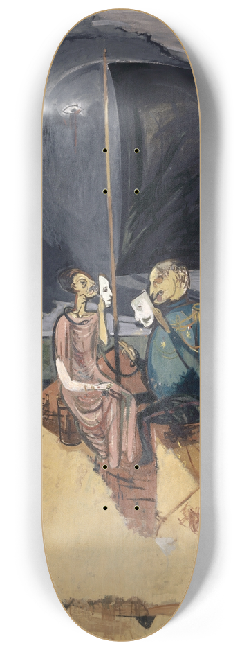 Walter Kurt Wiemken - Black Flags 8.25 inch art skate deck