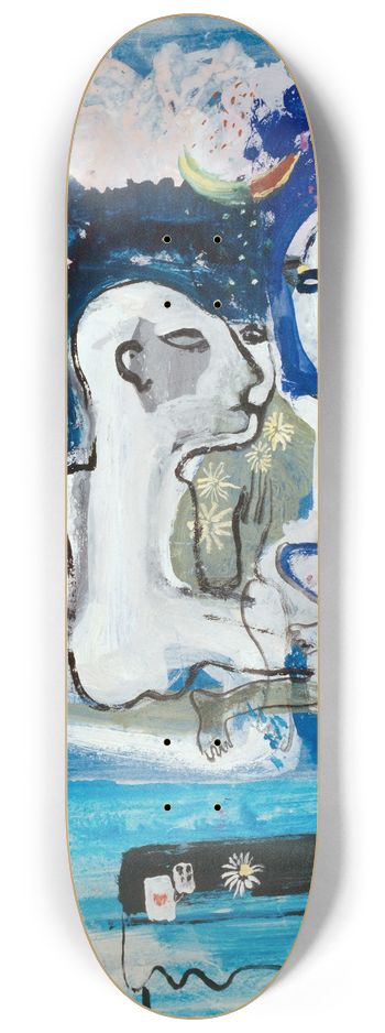Walter Kurt Wiemken - Liebespaar 8.25 inch art skate deck