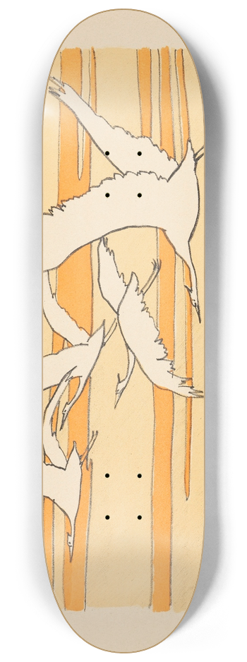Walter Leistikow - Kraniche 8.25 inch art skate deck