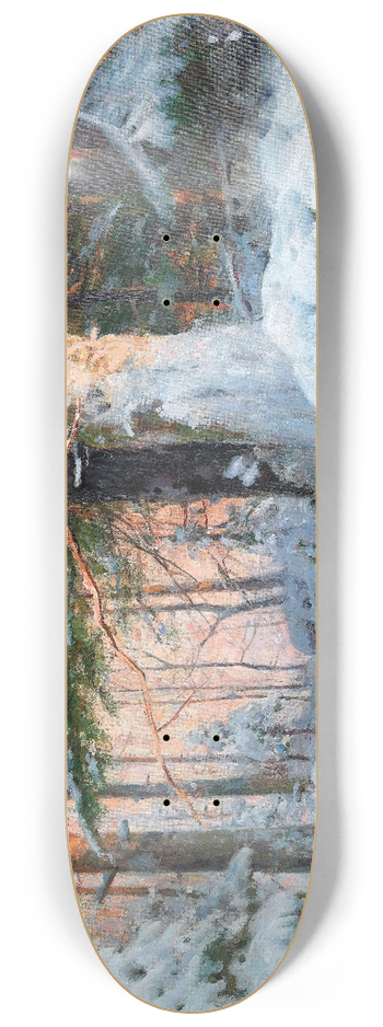 Walter Moras - Winterlandschaft 8.25 inch art skate deck