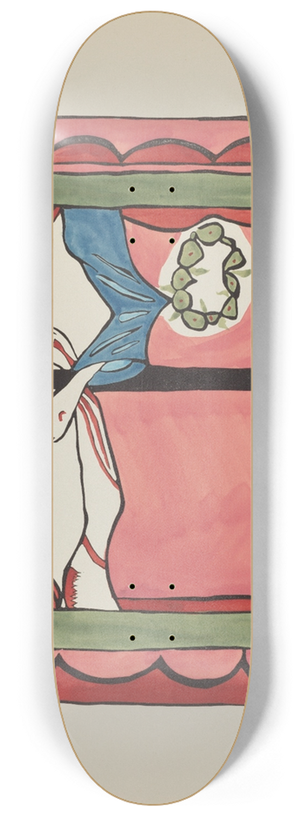 American 20th Century - Plate 14  Main Altarpiece, Chimayo  From Portfolio Spanish Colonial Designs of New Mexico 8.25 inch art skate deck