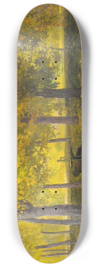 Walter Stoitzner - Bach im Herbstwald 8.25 inch art skate deck