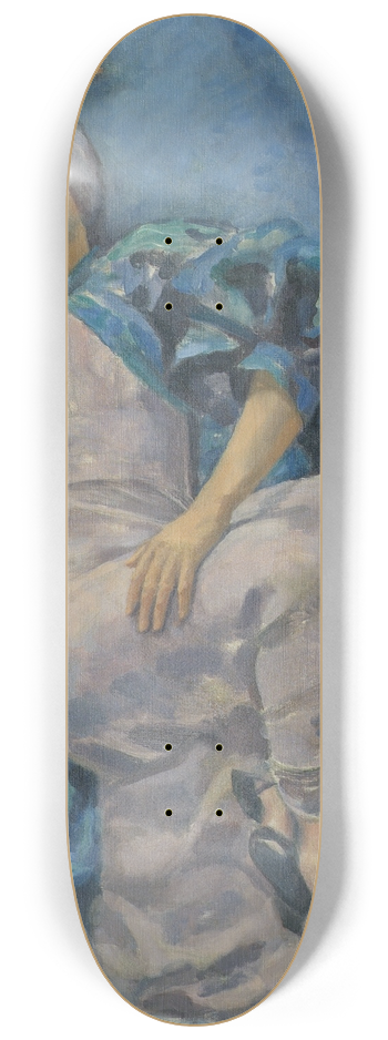Walther Gamerith - Grete Gamerith Auf Blauer Couch 8.25 inch art skate deck