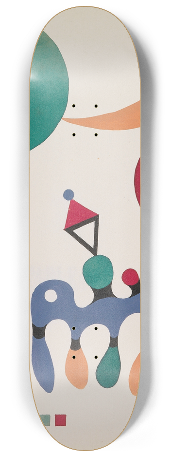 Wassily Kandinsky - 11 tableux et 7 pomes 8.25 inch art skate deck
