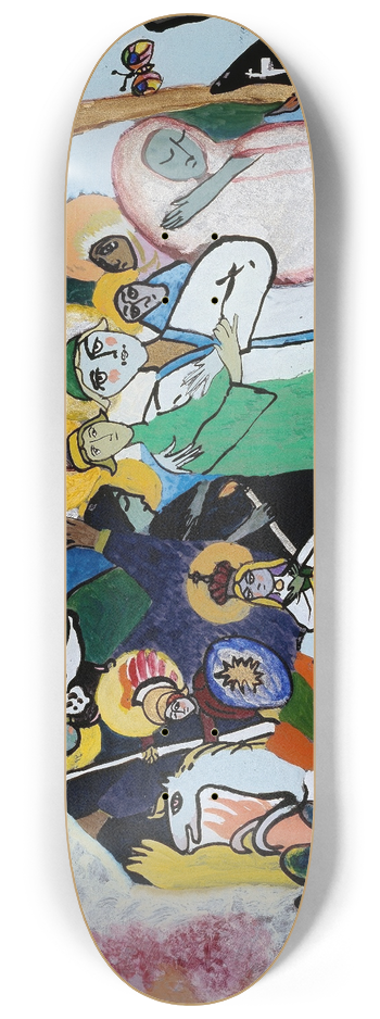 Wassily Kandinsky - All Saints Day I 8.25 inch art skate deck