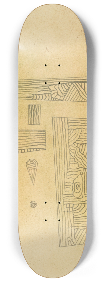Wassily Kandinsky - Fragmente 8.25 inch art skate deck