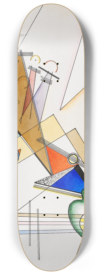 Wassily Kandinsky - Gewebe 8.25 inch art skate deck
