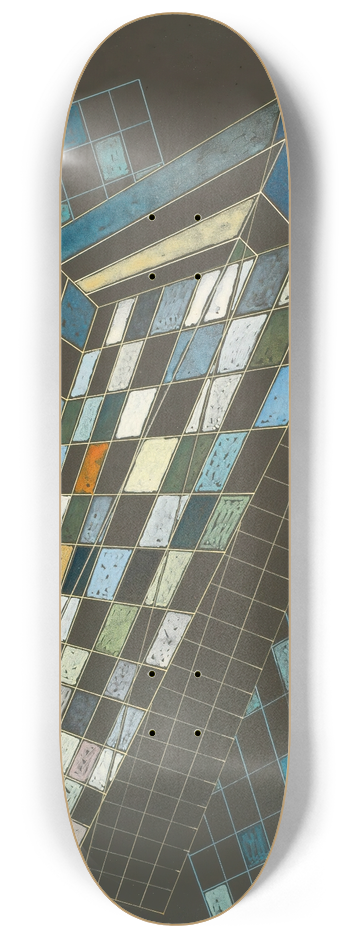 Wassily Kandinsky - Kleine Flchen (Small Planes) 8.25 inch art skate deck