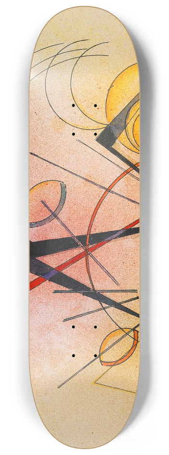 Wassily Kandinsky - Kleines Warm 8.25 inch art skate deck