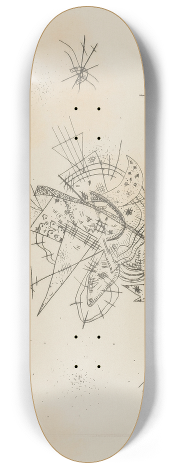 Wassily Kandinsky - Kleine Welten X (R. 173) 8.25 inch art skate deck