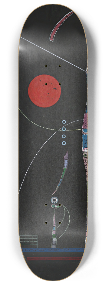 Wassily Kandinsky - Laccent Rouge 8.25 inch art skate deck