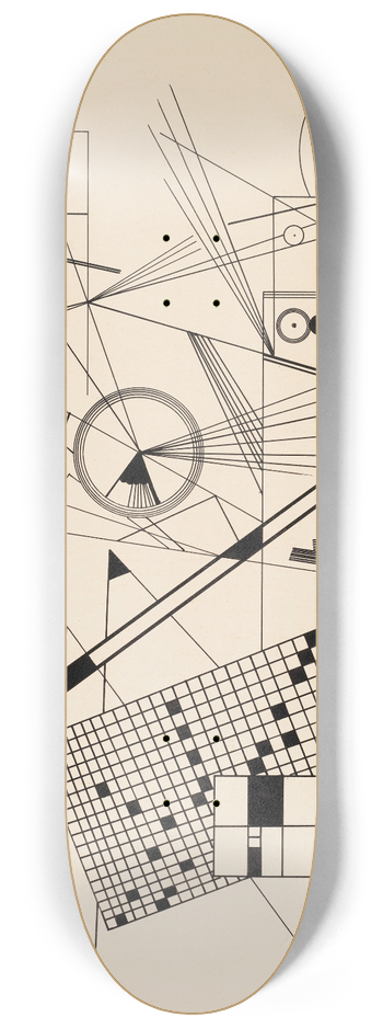 Wassily Kandinsky - Ohne titel 8.25 inch art skate deck