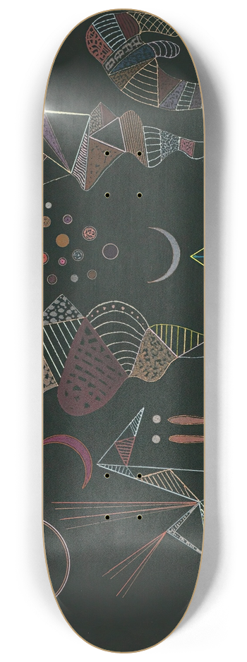 Wassily Kandinsky - tude Pour contrastes Rduits 8.25 inch art skate deck