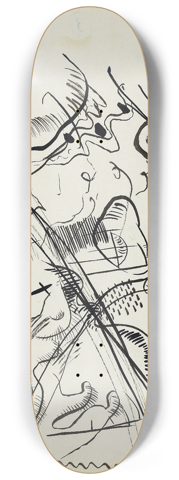 Wassily Kandinsky - Untitled 8.25 inch art skate deck