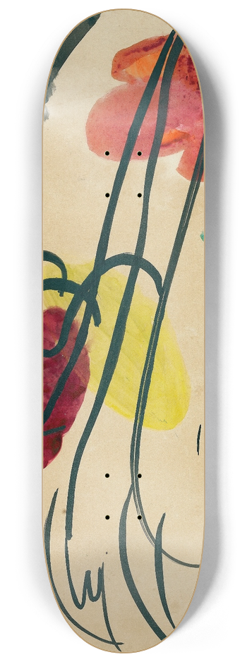 Wassily Kandinsky - With three riders 8.25 inch art skate deck