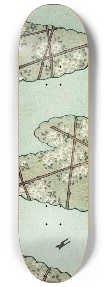 Watanabe Seitei - Sky illustration 8.25 inch art skate deck