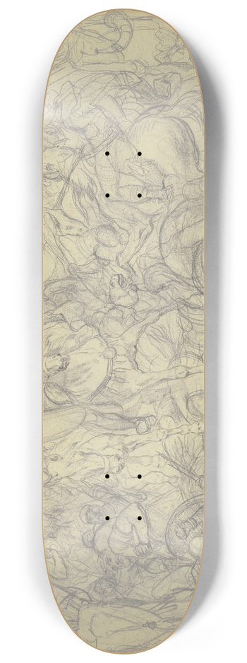 Wilhelm Altheim - Cavalery battle 8.25 inch art skate deck
